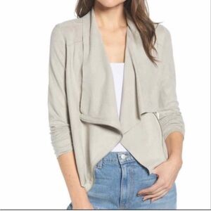 Blank NYC Suede Jacket in Light Tan